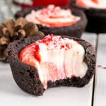 Chocolate Peppermint Cookie Cups