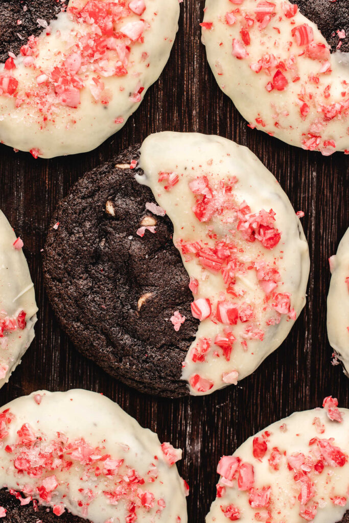 Chocolate Candy Cane Cookies Recipe