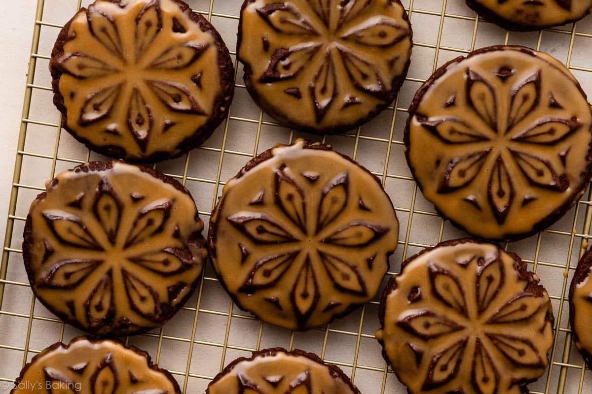 Delicious Stamped Chocolate Espresso Cookies Recipe